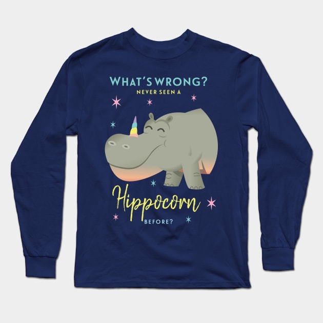 Hippocorn Long Sleeve T-Shirt by RussellTateDotCom